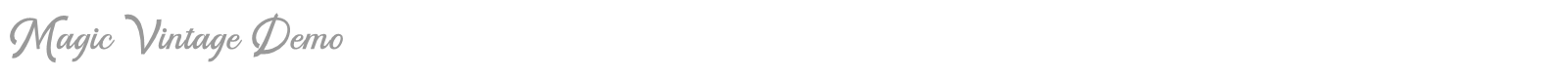 Magic Vintage font preview